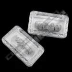 White Gold Plated CZ Cluster Premium Grillz - Image 3