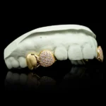 Solid and Iced Top Double Cap Grillz