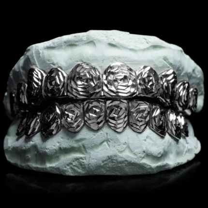 Solid .925 Sterling Silver Rose Cut Grillz
