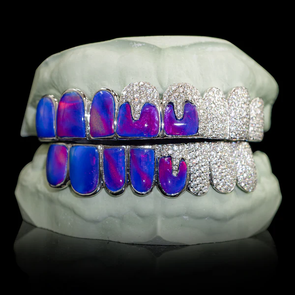 opal-iced-out-main-img-1_13523c7a-9db7-40e6-9792-870a69a8549f_600x.progressive Iced Opals with VVS Moissanite Drips Grillz - Image 1