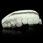 Solid and Iced Top Double Cap Grillz - Image 3